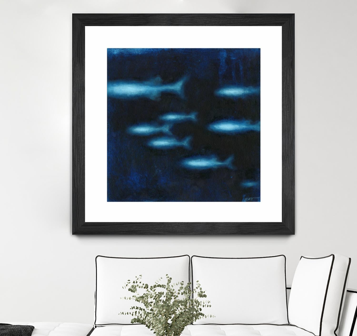 School II by Norman Wyatt on GIANT ART - blue abstract