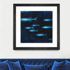 School II by Norman Wyatt on GIANT ART - blue abstract