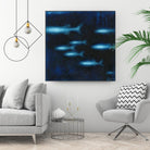 School II by Norman Wyatt on GIANT ART - blue abstract