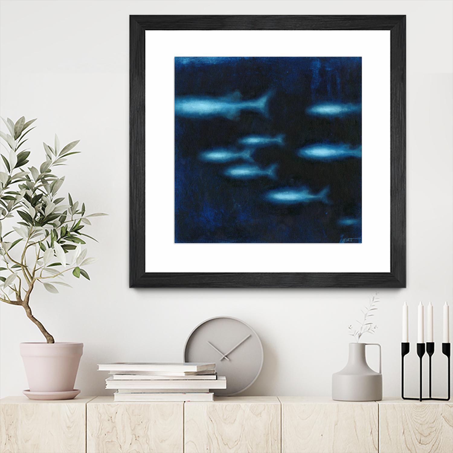 School II by Norman Wyatt on GIANT ART - blue abstract