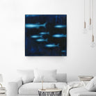 School II by Norman Wyatt on GIANT ART - blue abstract