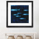 School II by Norman Wyatt on GIANT ART - blue abstract