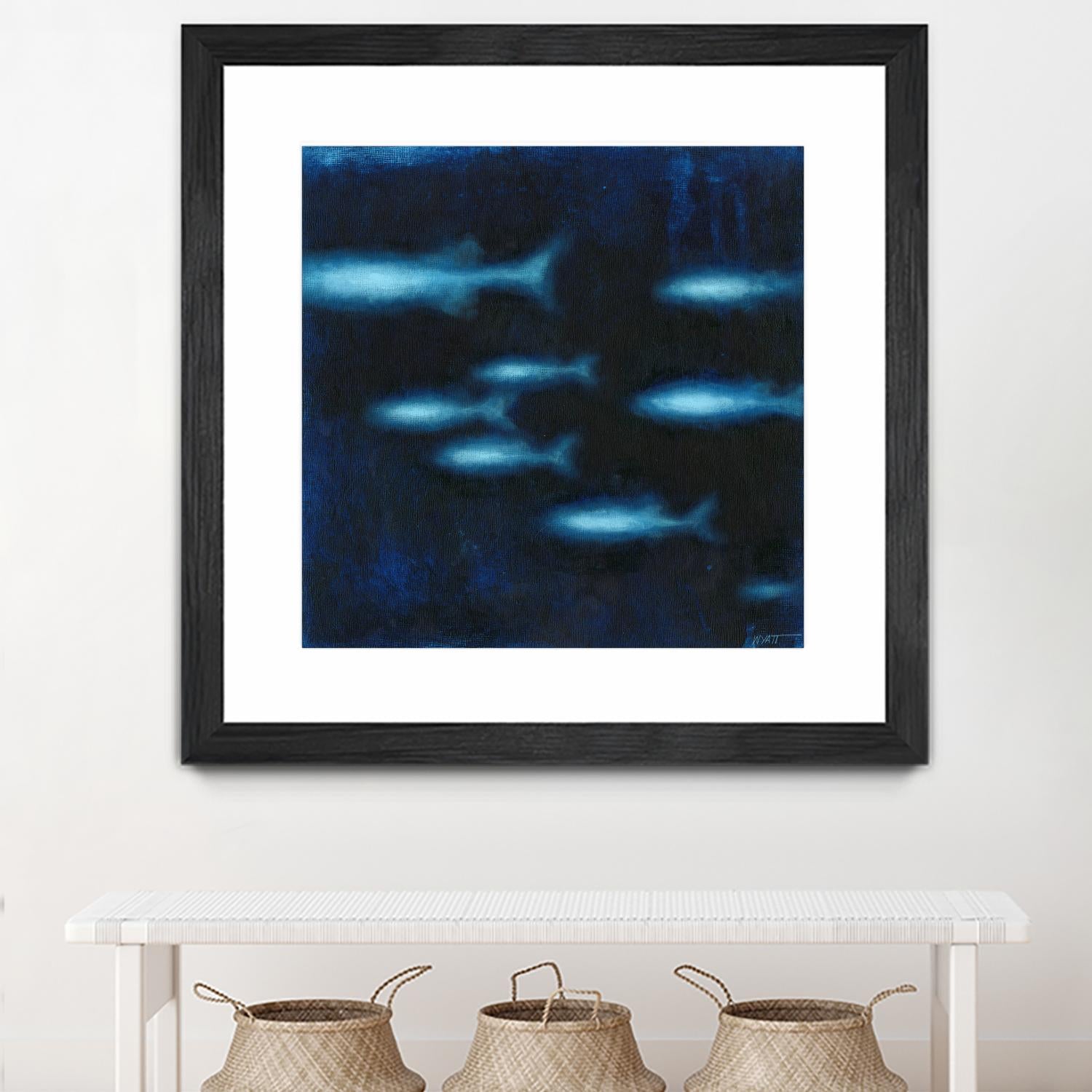 School II by Norman Wyatt on GIANT ART - blue abstract
