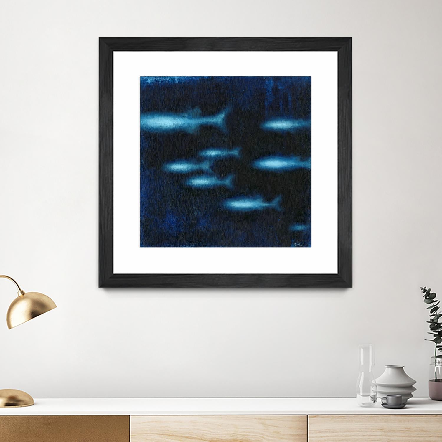 School II by Norman Wyatt on GIANT ART - blue abstract