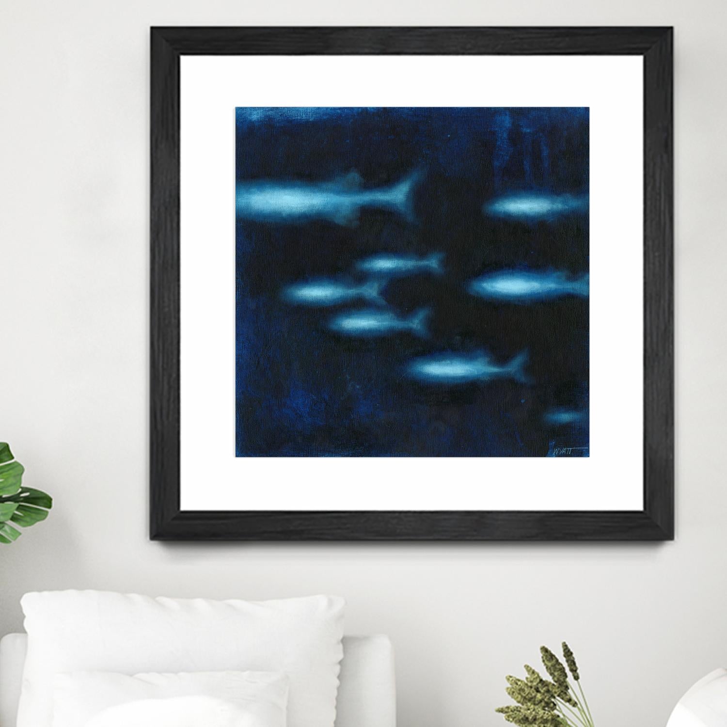 School II by Norman Wyatt on GIANT ART - blue abstract