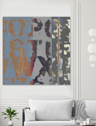 Alphabet Overlay II by Vision Studio on GIANT ART - blue abstract