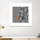Alphabet Overlay II by Vision Studio on GIANT ART - blue abstract