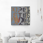 Alphabet Overlay II by Vision Studio on GIANT ART - blue abstract