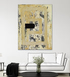 Nickels & Dimes III by Natalie Avondet on GIANT ART - yellow abstract