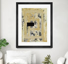 Nickels & Dimes III by Natalie Avondet on GIANT ART - yellow abstract