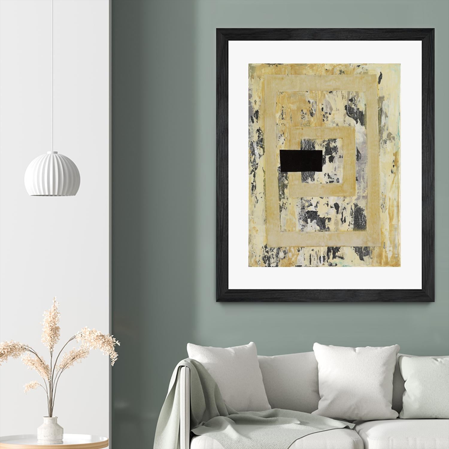 Nickels & Dimes III by Natalie Avondet on GIANT ART - yellow abstract
