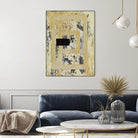 Nickels & Dimes III by Natalie Avondet on GIANT ART - yellow abstract