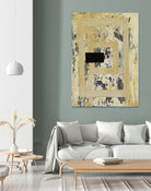 Nickels & Dimes III by Natalie Avondet on GIANT ART - yellow abstract