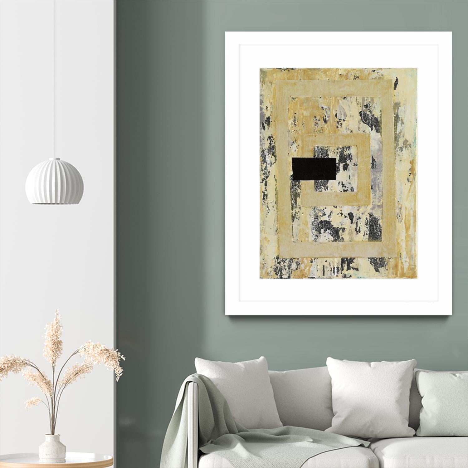 Nickels & Dimes III by Natalie Avondet on GIANT ART - yellow abstract
