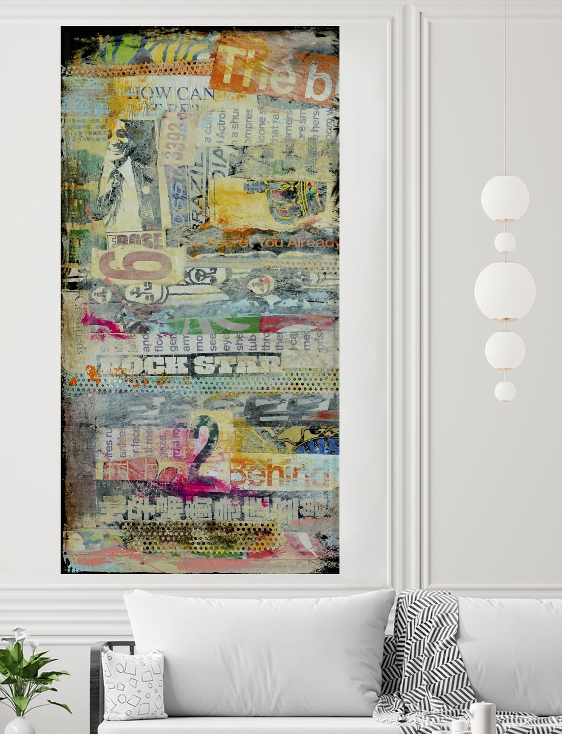 In the Mix I by Erin Ashley on GIANT ART - orange abstract