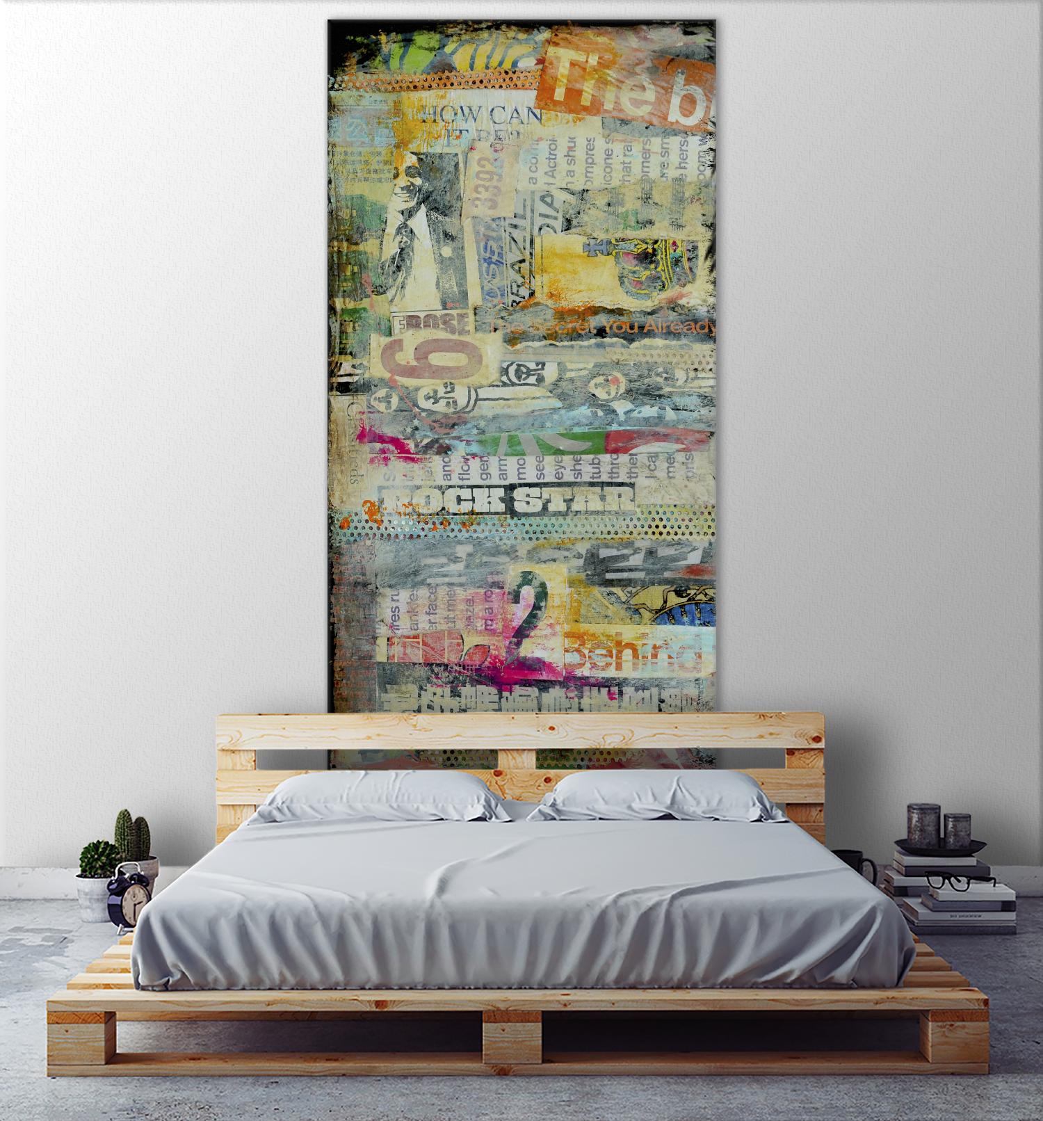 In the Mix I by Erin Ashley on GIANT ART - orange abstract