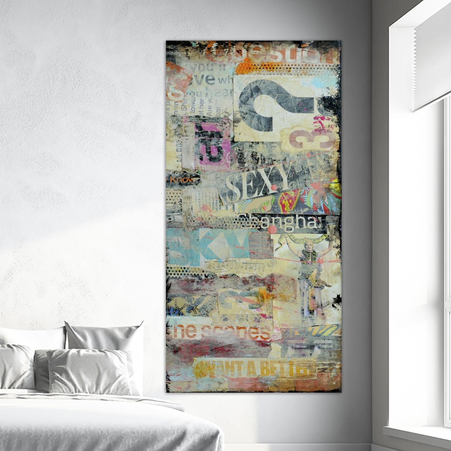 In the Mix II by Erin Ashley on GIANT ART - orange abstract