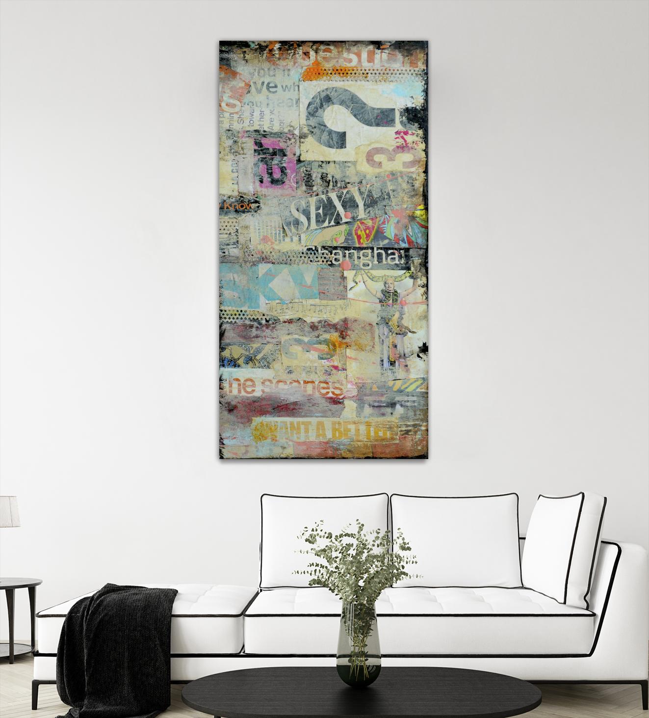 In the Mix II by Erin Ashley on GIANT ART - orange abstract