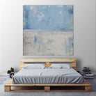 Silver Aura by Erin Ashley on GIANT ART - blue abstract