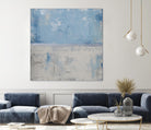 Silver Aura by Erin Ashley on GIANT ART - blue abstract