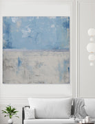 Silver Aura by Erin Ashley on GIANT ART - blue abstract