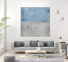 Silver Aura by Erin Ashley on GIANT ART - blue abstract