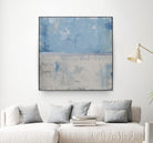 Silver Aura by Erin Ashley on GIANT ART - blue abstract