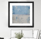 Silver Aura by Erin Ashley on GIANT ART - blue abstract