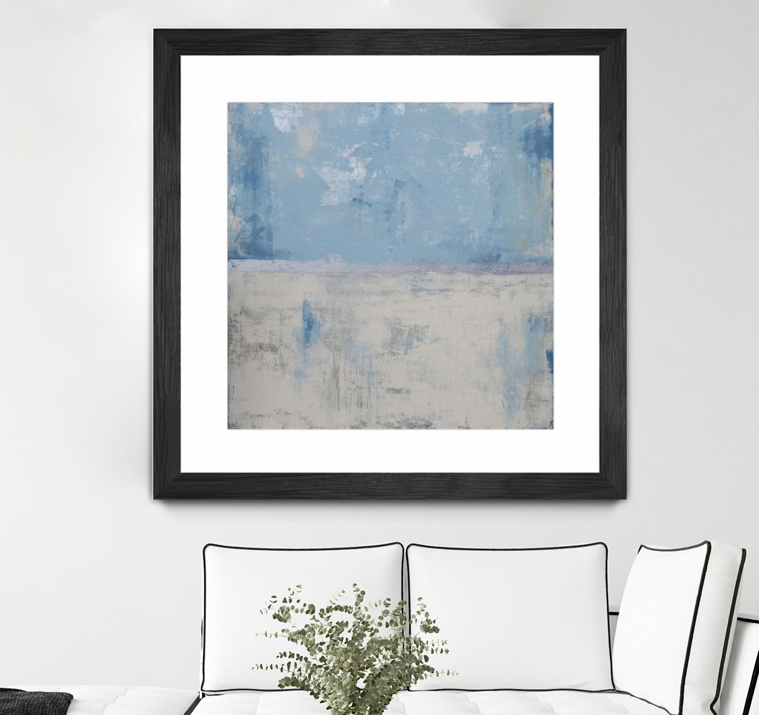 Silver Aura by Erin Ashley on GIANT ART - blue abstract