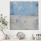 Silver Aura by Erin Ashley on GIANT ART - blue abstract