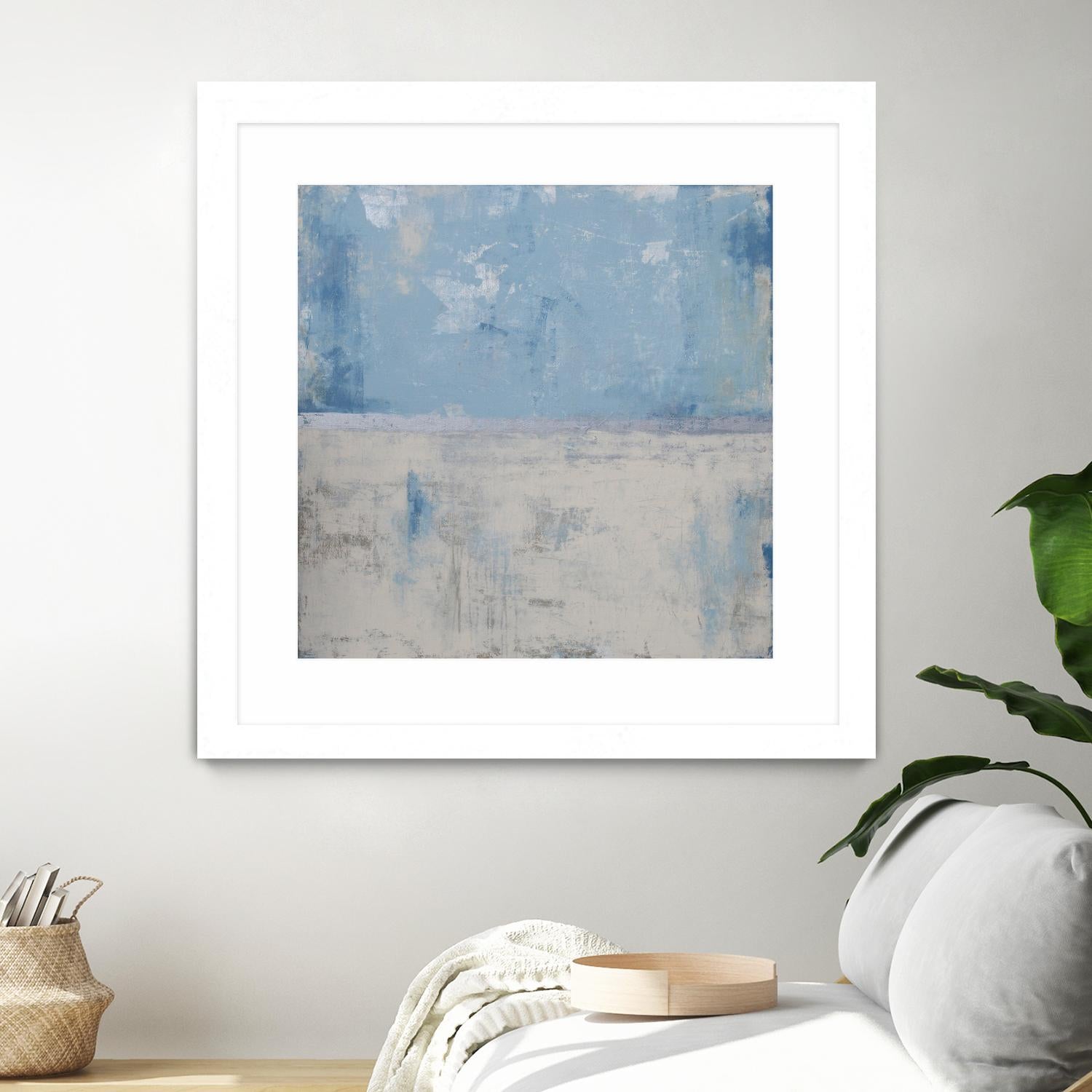 Silver Aura by Erin Ashley on GIANT ART - blue abstract