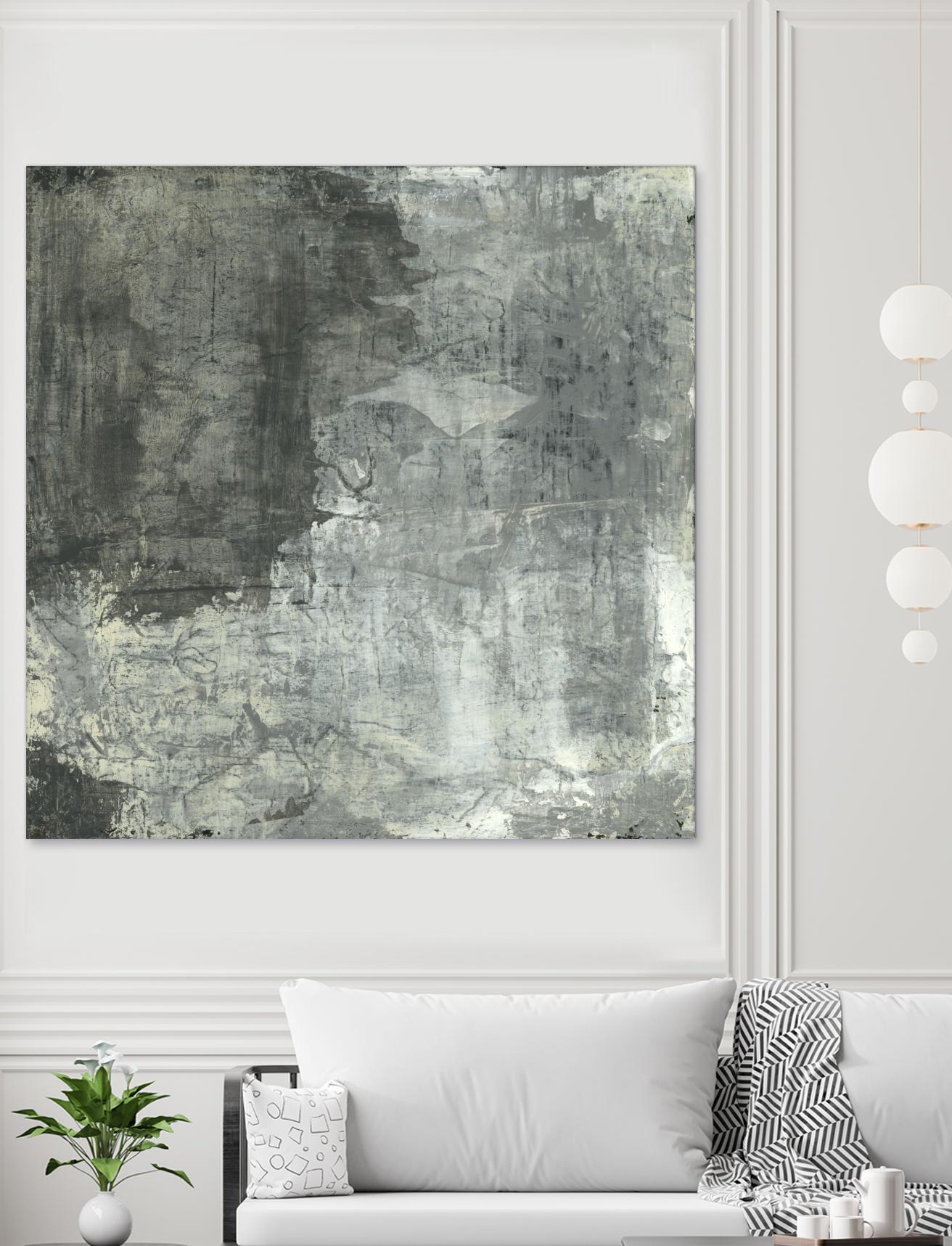 Gray Abstract II by Elena Ray on GIANT ART - black abstract