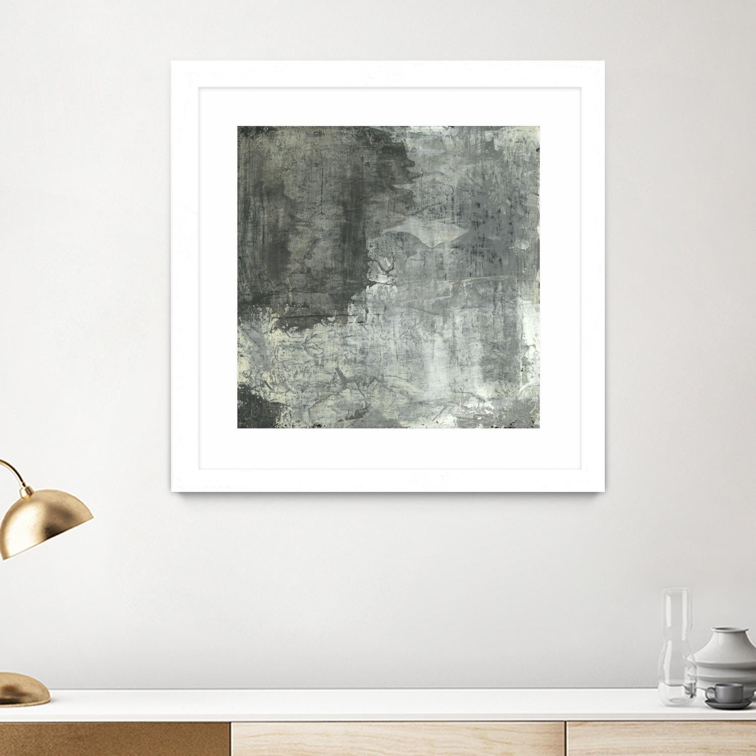 Gray Abstract II by Elena Ray on GIANT ART - black abstract