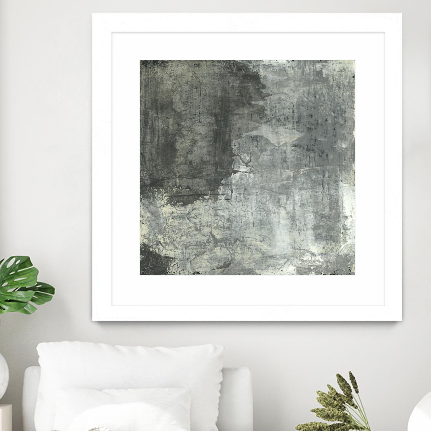 Gray Abstract II by Elena Ray on GIANT ART - black abstract