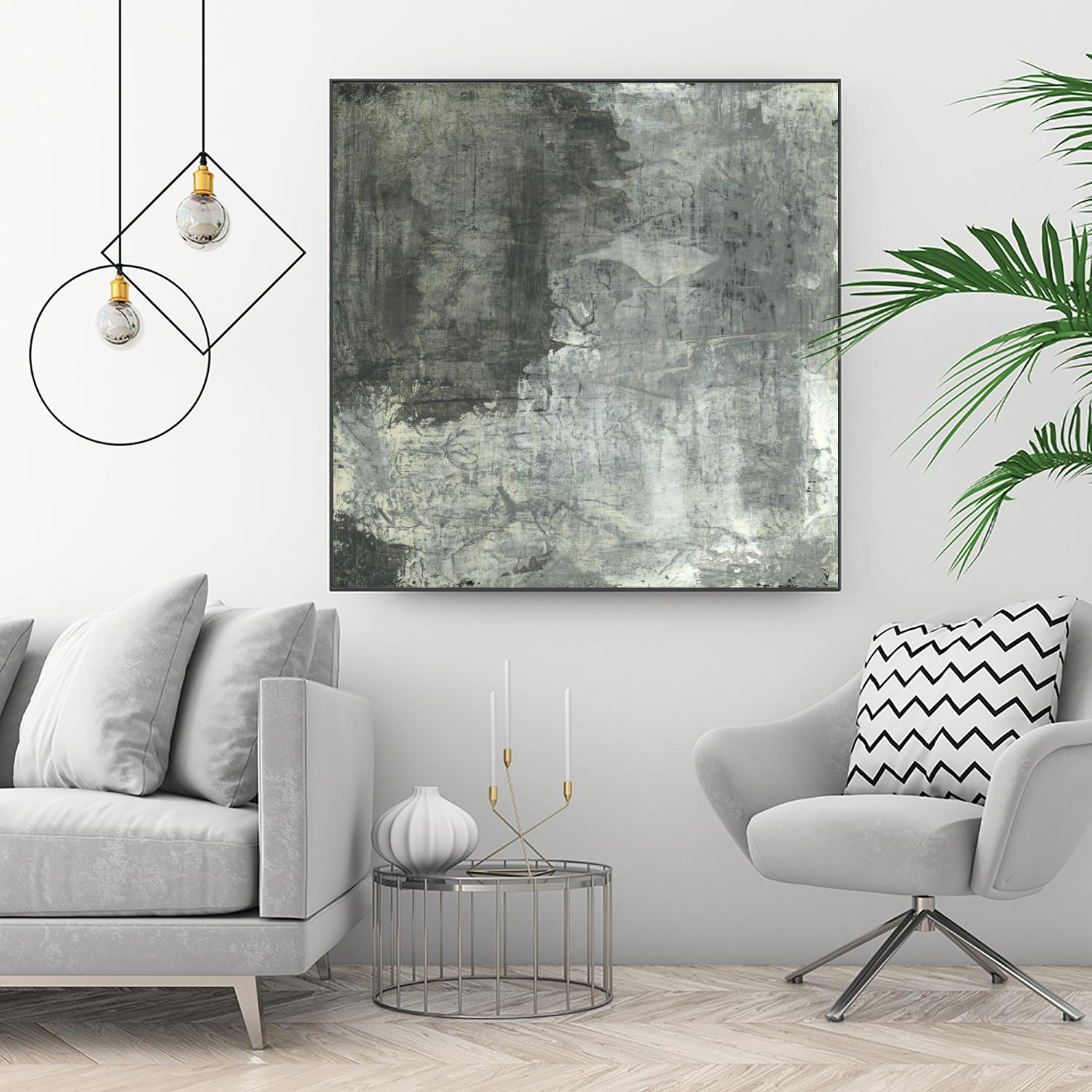 Gray Abstract II by Elena Ray on GIANT ART - black abstract