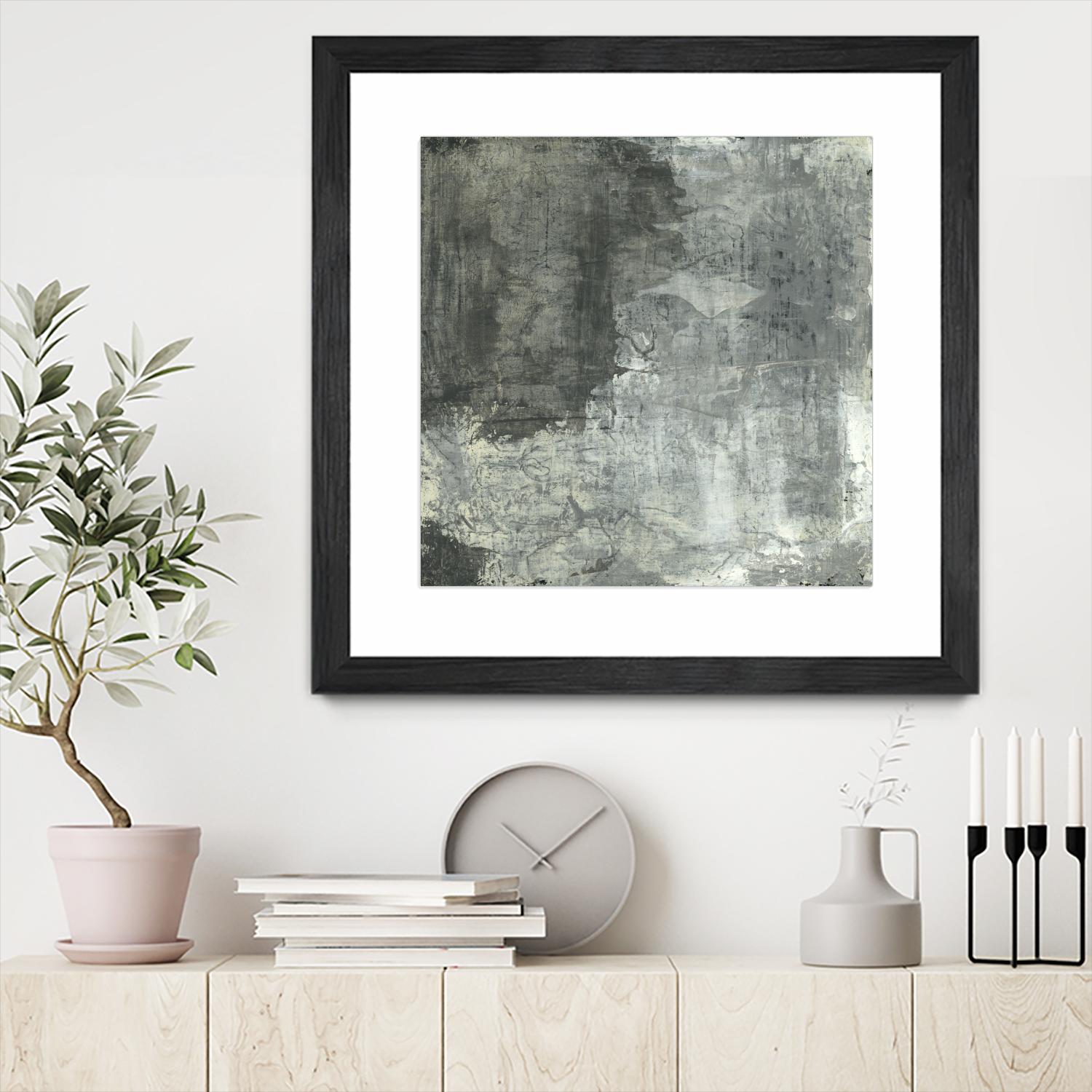 Gray Abstract II by Elena Ray on GIANT ART - black abstract