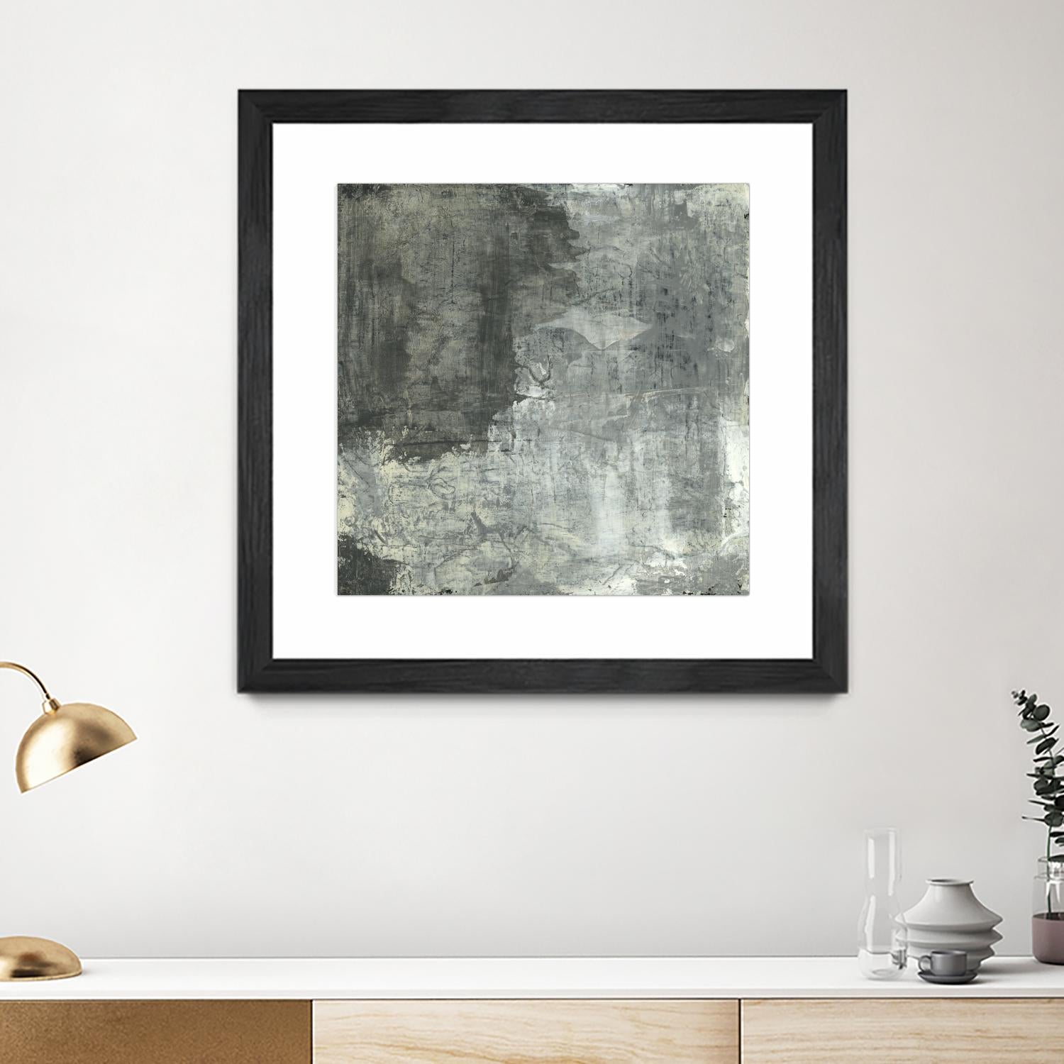 Gray Abstract II by Elena Ray on GIANT ART - black abstract