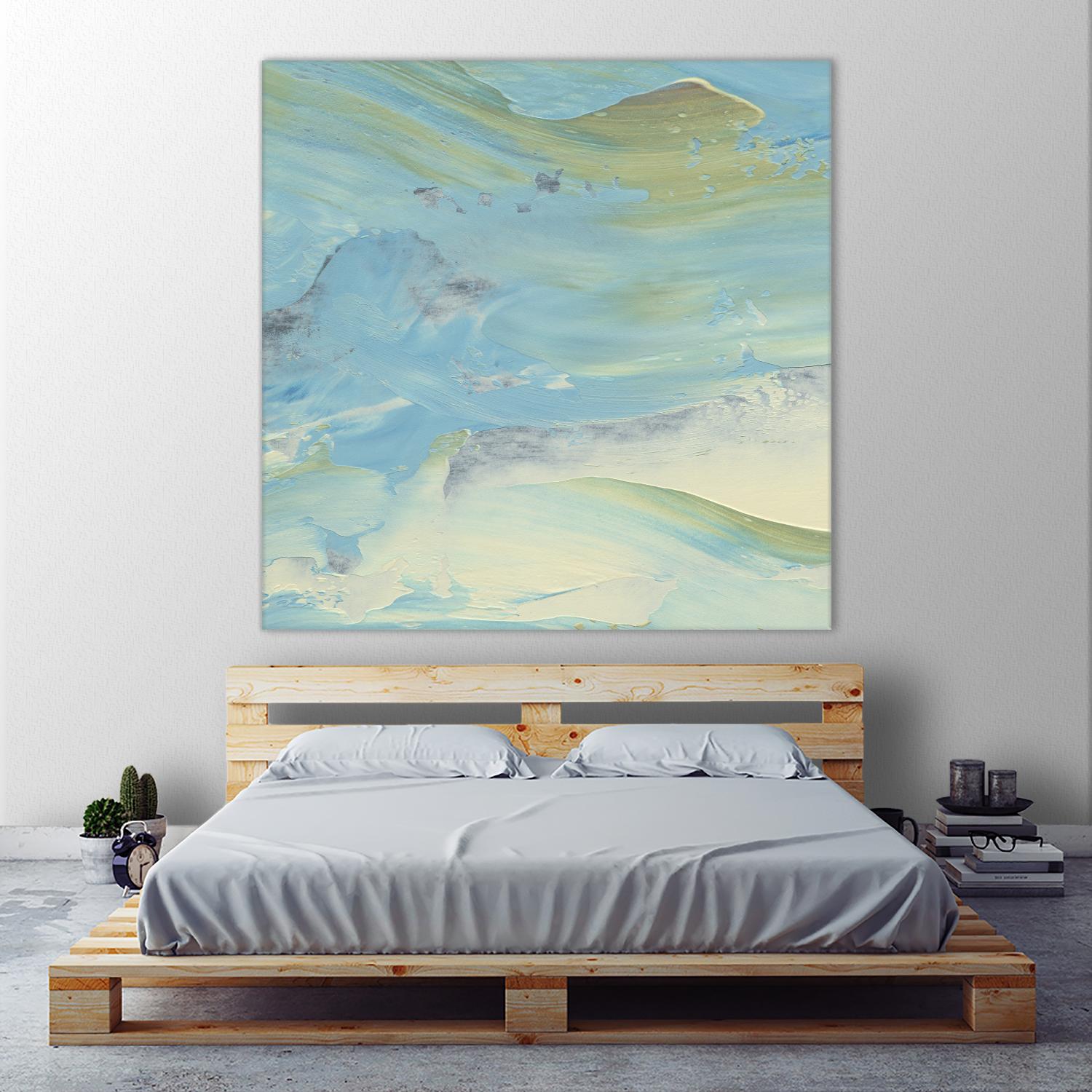 Waters Edge III by Alicia Ludwig on GIANT ART - green abstract