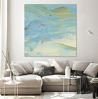 Waters Edge III by Alicia Ludwig on GIANT ART - green abstract