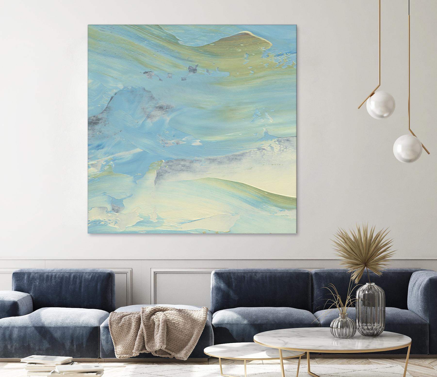 Waters Edge III by Alicia Ludwig on GIANT ART - green abstract