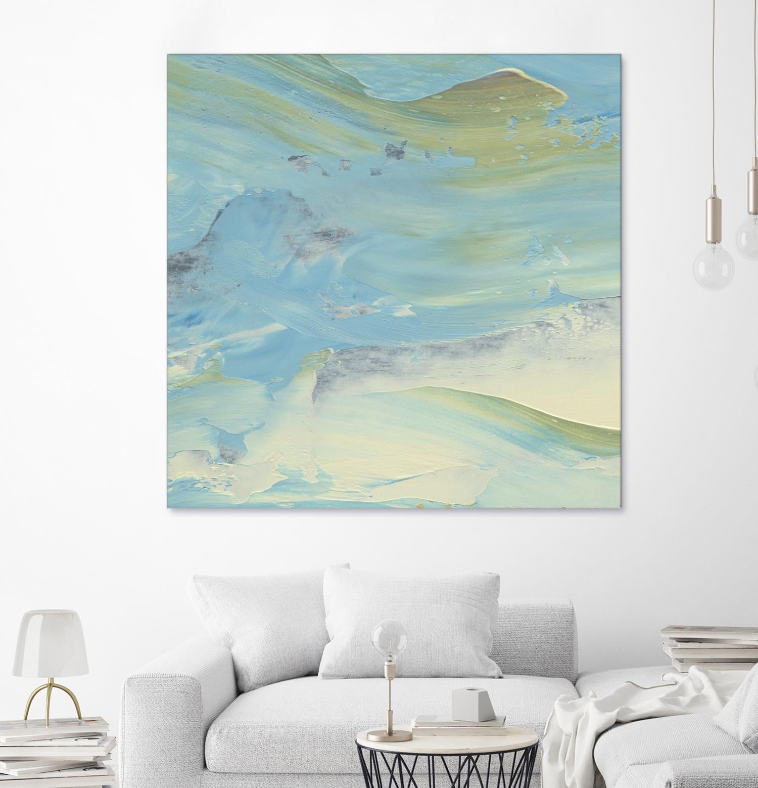 Waters Edge III by Alicia Ludwig on GIANT ART - green abstract