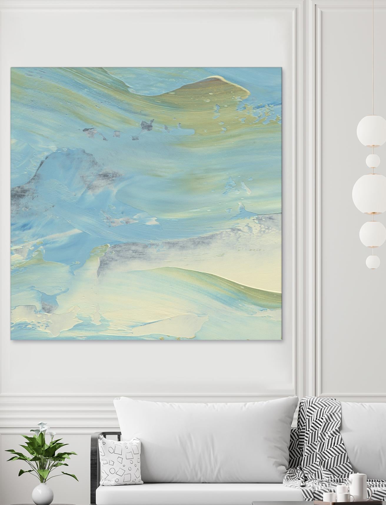 Waters Edge III by Alicia Ludwig on GIANT ART - green abstract
