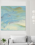 Waters Edge III by Alicia Ludwig on GIANT ART - green abstract
