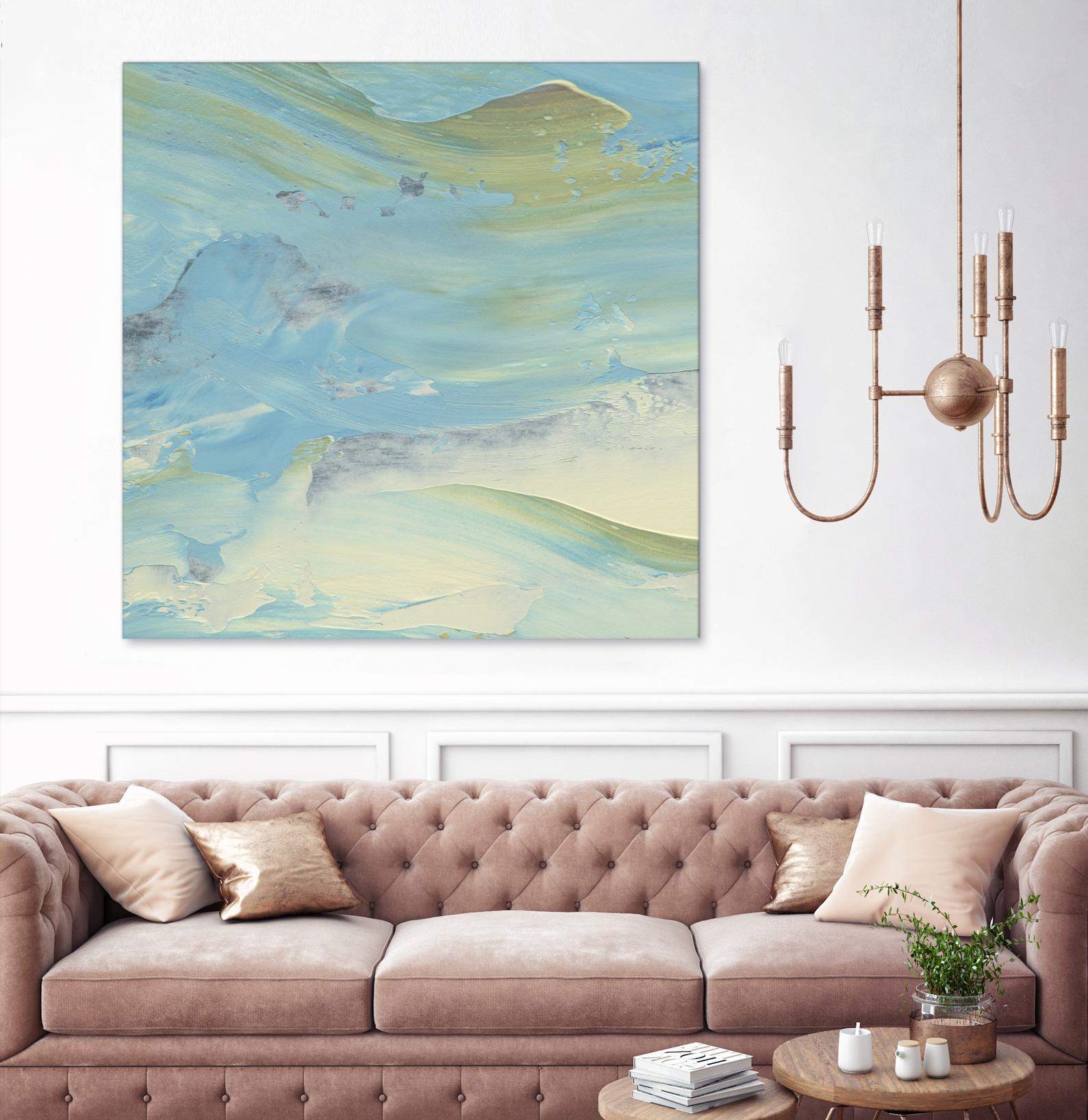 Waters Edge III by Alicia Ludwig on GIANT ART - green abstract