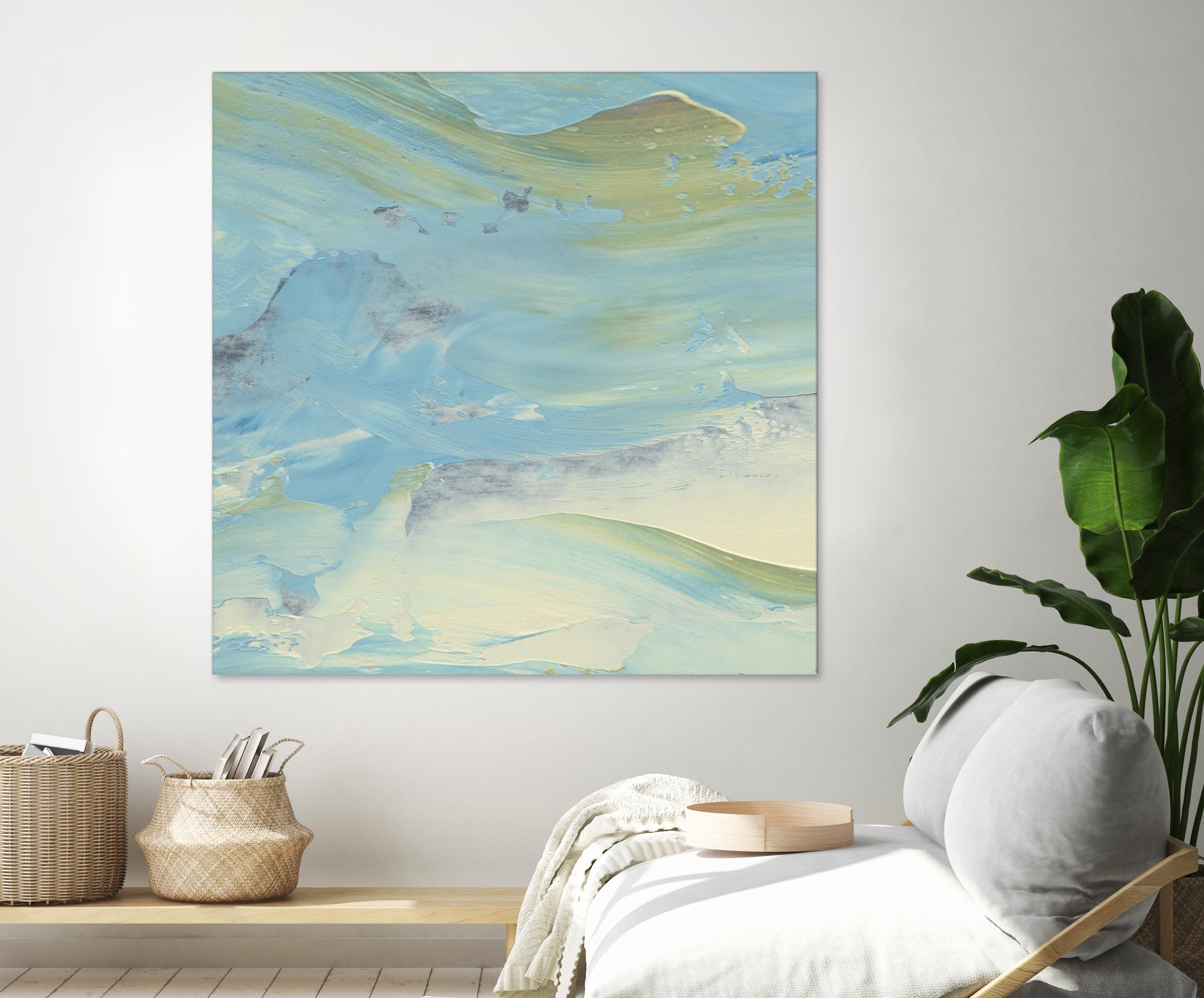 Waters Edge III by Alicia Ludwig on GIANT ART - green abstract