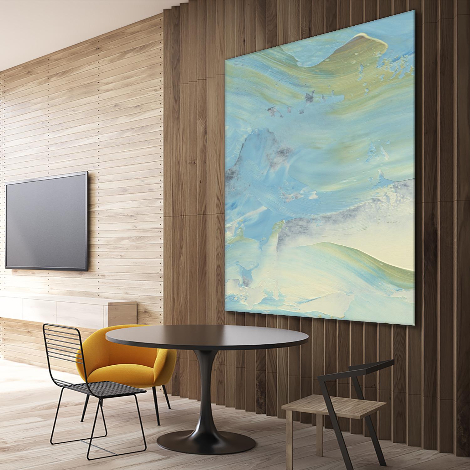 Waters Edge III by Alicia Ludwig on GIANT ART - green abstract