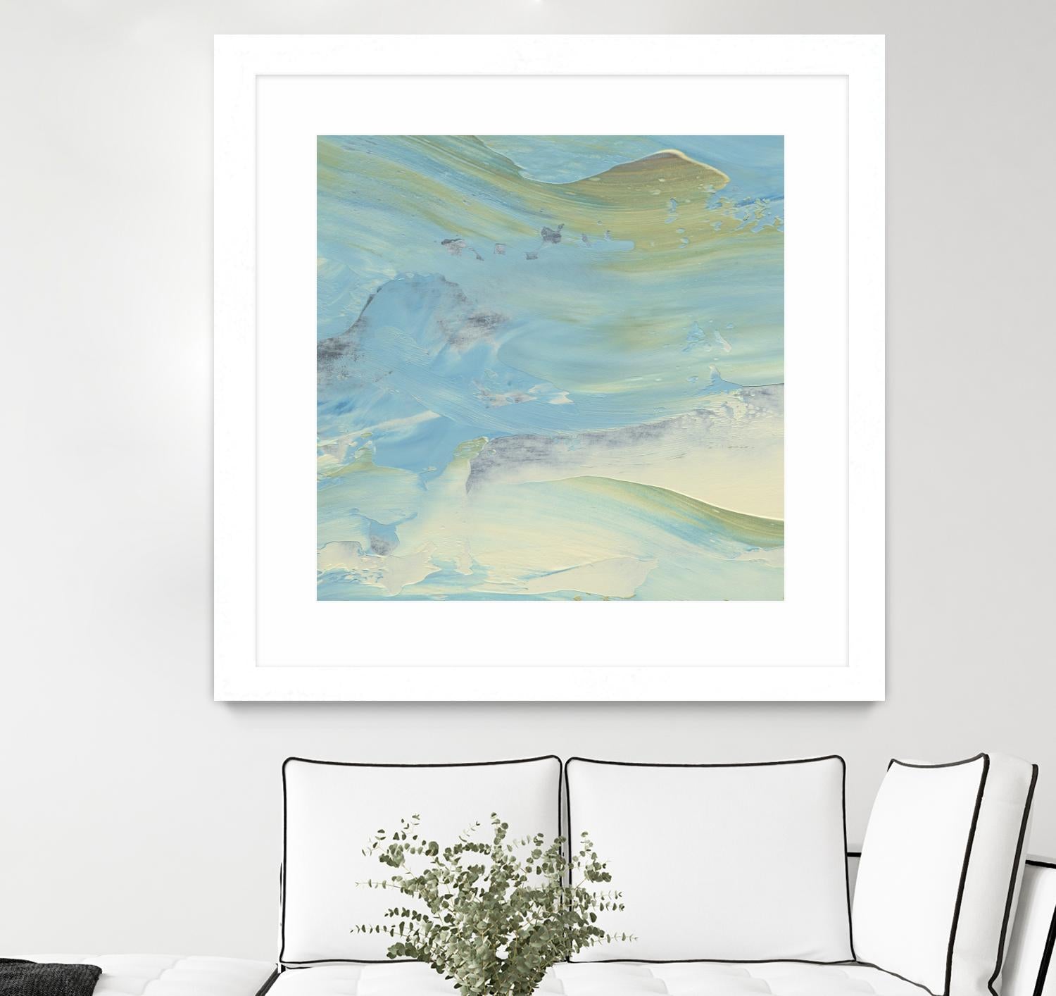 Waters Edge III by Alicia Ludwig on GIANT ART - green abstract