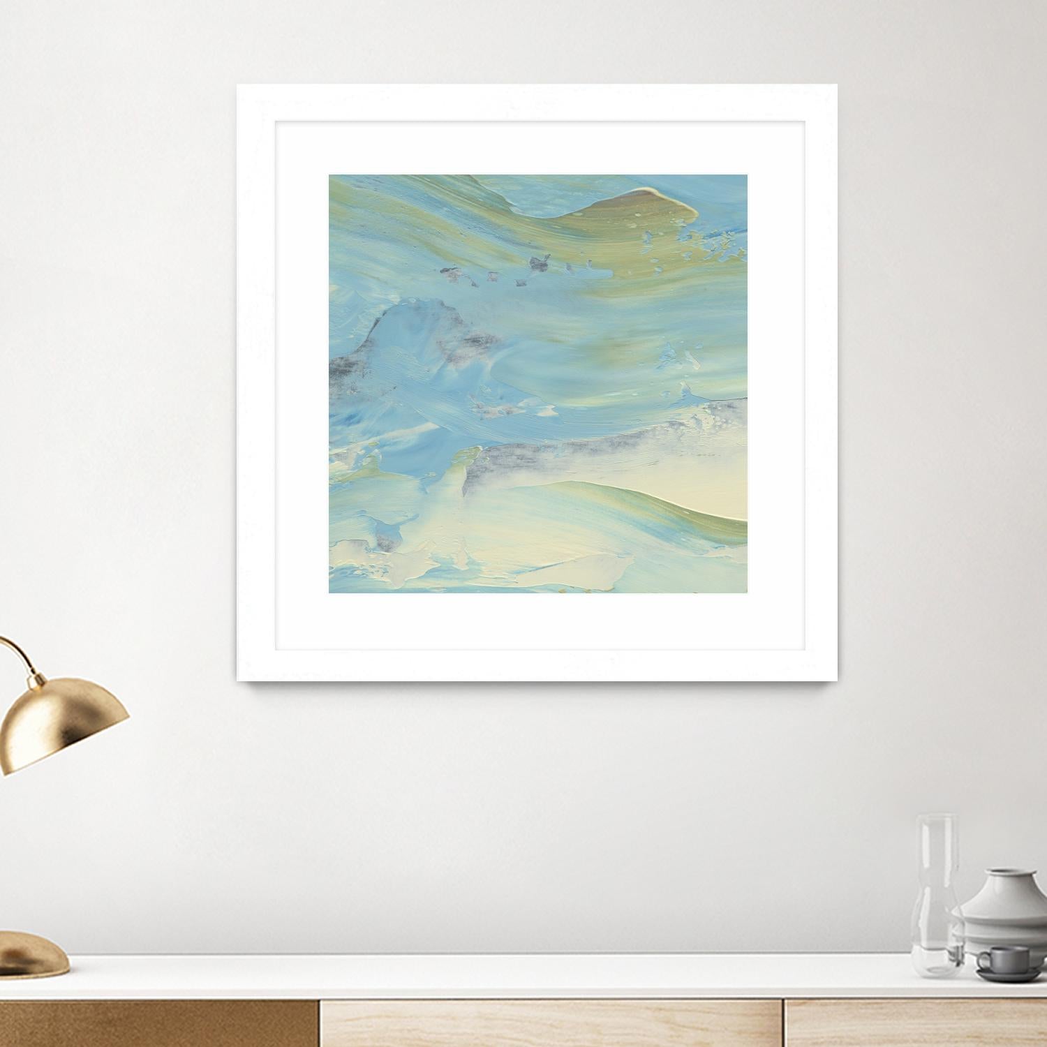 Waters Edge III by Alicia Ludwig on GIANT ART - green abstract