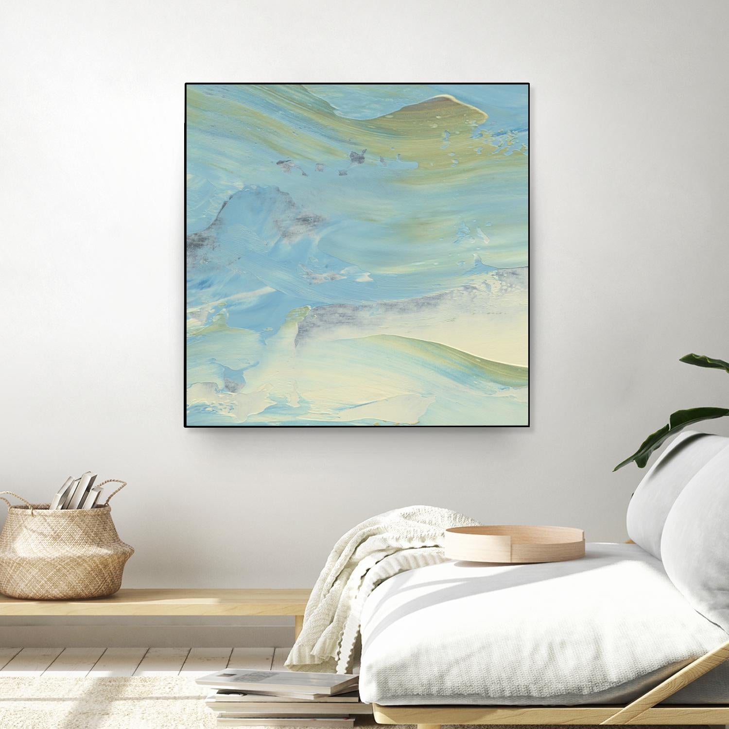 Waters Edge III by Alicia Ludwig on GIANT ART - green abstract