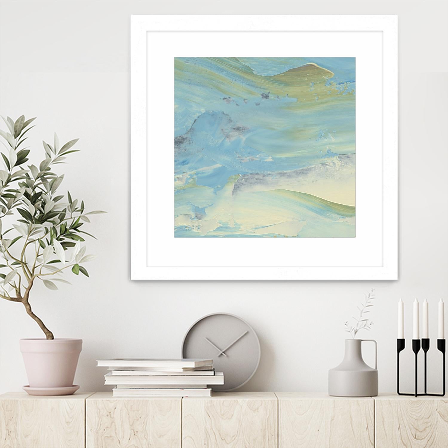 Waters Edge III by Alicia Ludwig on GIANT ART - green abstract